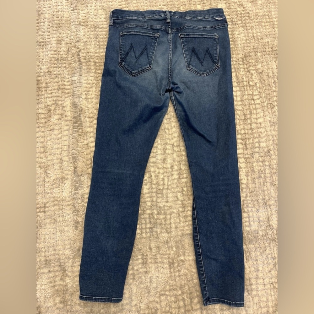 Women's Mother Jeans The Looked Crop Fast Times Size 30 Blue Made In USA